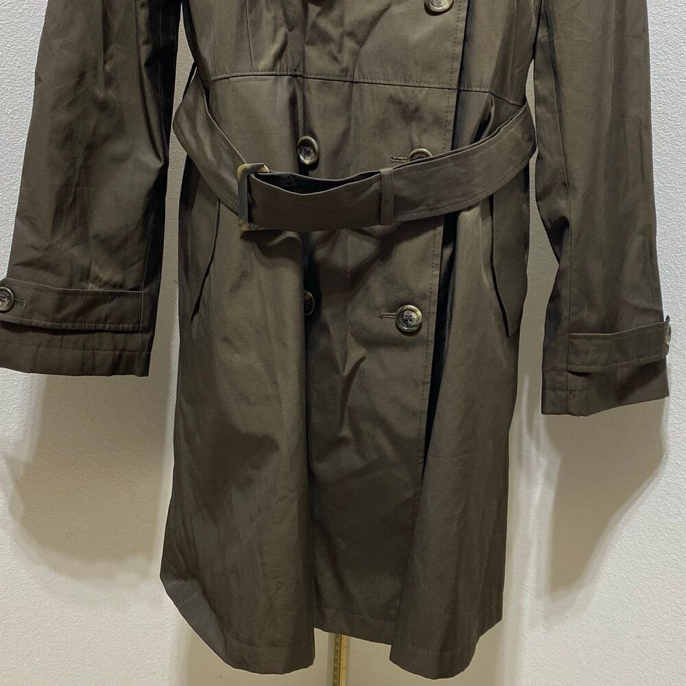 Lauren Ralph Lauren Brown Trench Coat No Size Tag See Measurements Fully Lined - Picture 3 of 10